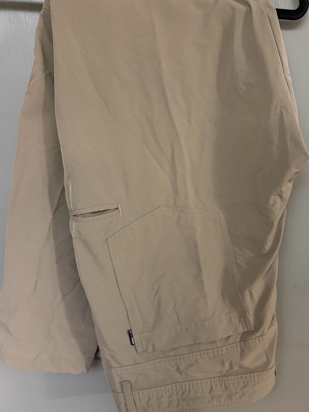Swiss Tech Light Taupe Casual Shorts with Branded Tab